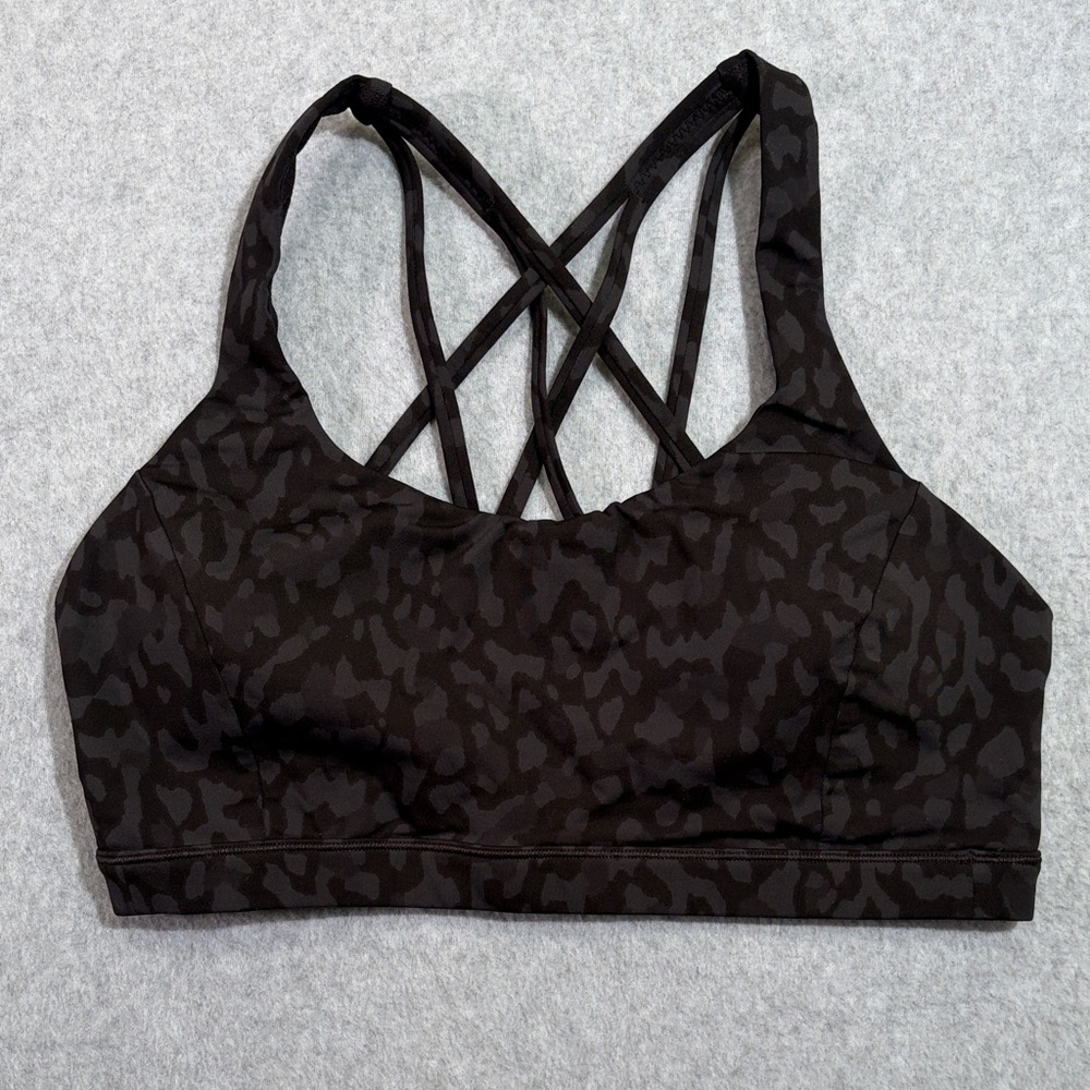 Lululemon Athletica Dark Patterned Sports Bra